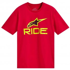 Тениска Alpinestars Ride 4.0 short sleeve T-shirt - Red (Red / Hi Vis Yellow / Black) тениска,мъжки,тениски,дамски,тениски,alpinestars,ride,4.0,short,sleeve,t,shirt,red,(red,hi,vis,yellow,black)