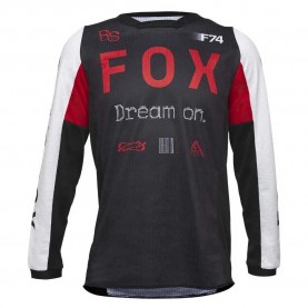 блуза,с,дълъг,ръкав,мъжки,тениски,дамски,тениски,fox,racing,180,race,spec,long,sleeve,jersey,black,grey,(flo,red)