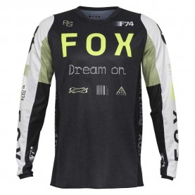 блуза,с,дълъг,ръкав,мъжки,тениски,дамски,тениски,fox,racing,180,race,spec,long,sleeve,jersey,black,(pale,green)