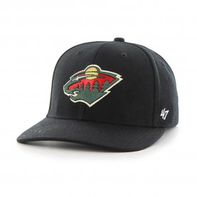 Шапка 47 NHL Minnesota Wild Contender cap - Black (Black) шапка,всички,шапки,47,nhl,minnesota,wild,contender,cap,black,(black)
