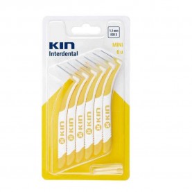хигиена,аксесоари,kin,interdental,brush,1.1,6,units,yellow