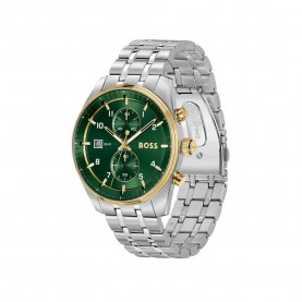 часовник,часовници,boss,skytraveller,44,mm,watch,silver,(silver,green,mineral)