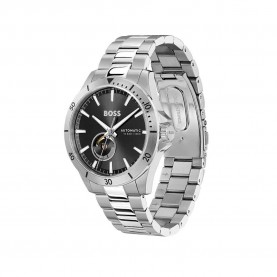 Часовник BOSS Troper Automatic 43 mm watch - Silver (Silver / Black / Mineral) часовник,часовници,boss,troper,automatic,43,mm,watch,silver,(silver,black,mineral)