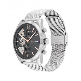 Часовник Tommy hilfiger Baker 43 mm watch - Silver (Silver / Dark Grey / Mineral) часовник,часовници,tommy,hilfiger,baker,43,mm,watch,silver,(silver,dark,grey,mineral)