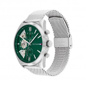 часовник,часовници,tommy,hilfiger,baker,43,mm,watch,silver,(silver,green,mineral)