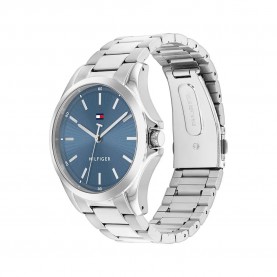 Часовник Tommy hilfiger Bruce 42 mm watch - Silver (Silver / Blue / Mineral) часовник,часовници,tommy,hilfiger,bruce,42,mm,watch,silver,(silver,blue,mineral)