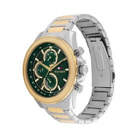 часовник,часовници,tommy,hilfiger,clark,46,mm,watch,silver,(silver,gold,green,mineral)