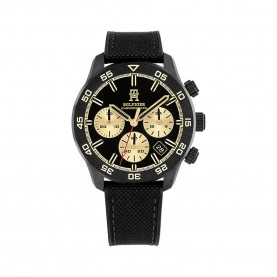 Часовник Tommy hilfiger TH85 42 mm watch - Black (Black / Black / Gold / Mineral) часовник,часовници,tommy,hilfiger,th85,42,mm,watch,black,(black,black,gold,mineral)