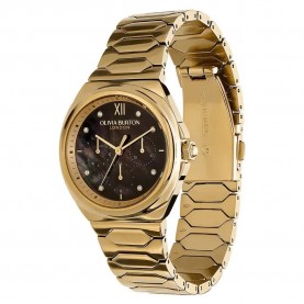 Часовник Olivia burton Lustre Mother 36 mm woman watch - Golden (Gold / Black / Mineral) часовник,часовници,olivia,burton,lustre,mother,36,mm,woman,watch,golden,(gold,black,mineral)