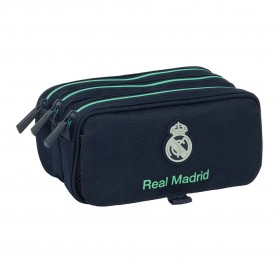 Safta 812557710 Real Madrid 2nd Kit 25/26 Big Triple pencil case - Multicolor канцеларски,принадлежности,safta,812557710,real,madrid,2nd,kit,25,26,big,triple,pencil,case,multicolor