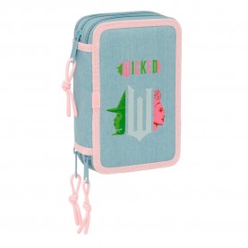 Safta Wicked 37 Pieces Triple Filled pencil case - Multicolor канцеларски,принадлежности,safta,wicked,37,pieces,triple,filled,pencil,case,multicolor