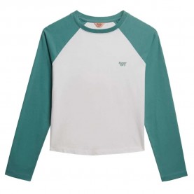 фланелка,с,дълъг,ръкав,дамски,топове,superdry,essential,logo,baseball,long,sleeve,top,white,blue,(optic,oil,blue)