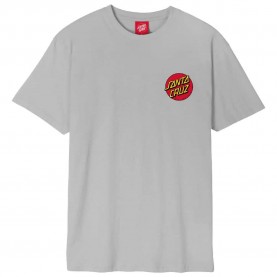 Тениска Santa cruz Classic dot chest short sleeve T-shirt - Grey (Mist) тениска,мъжки,тениски,santa,cruz,classic,dot,chest,short,sleeve,t,shirt,grey,(mist)