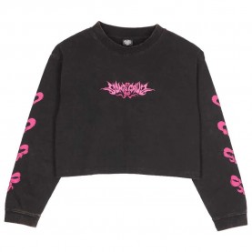 Тениска Santa cruz Evolve strip long sleeve T-shirt - Black (Black Wash) тениска,мъжки,тениски,дамски,тениски,santa,cruz,evolve,strip,long,sleeve,t,shirt,black,(black,wash)