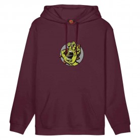 Суичър Santa cruz Hand dot front hoodie - Purple (Dark Cherry) суичър,мъжки,пуловери,santa,cruz,hand,dot,front,hoodie,purple,(dark,cherry)