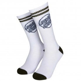 Чорапи Santa cruz Kick crew socks 2 pairs - White (Chestnut / Blk & Wht / Dk Moss) чорапи,мъжки,чорапи,santa,cruz,kick,crew,socks,2,pairs,white,(chestnut,blk,&,wht,dk,moss)