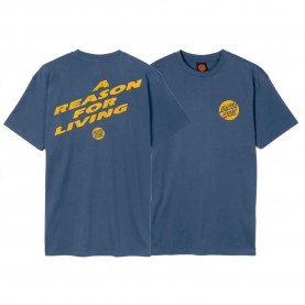 Тениска Santa cruz Reason for living short sleeve T-shirt - Blue (Heritage Blue) тениска,мъжки,тениски,дамски,тениски,santa,cruz,reason,for,living,short,sleeve,t,shirt,blue,(heritage,blue)