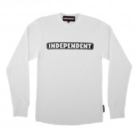Independent Bar logo thermal long sleeve base layer - White (White) мъжко,бельо,independent,bar,logo,thermal,long,sleeve,base,layer,white,(white)
