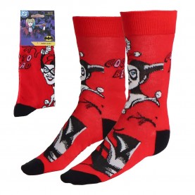 Чорапи Dc comics Harley Quinn socks - Red (Red) чорапи,мъжки,чорапи,дамски,чорапи,dc,comics,harley,quinn,socks,red,(red)
