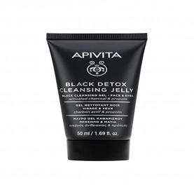 козметика,за,почистване,apivita,black,detox,activated,charcoal,propolis,50ml,cleansing,gel,clear