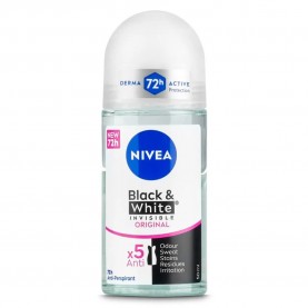 хигиена,тяло,nivea,black,&,white,invisible,50ml,roll,on,deodorant,clear