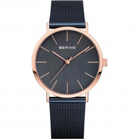 Часовник Bering 13436-367 Quartz 36 mm woman watch - Blue (Rose Gold / Navy Blue / Blue) часовник,часовници,bering,13436,367,quartz,36,mm,woman,watch,blue,(rose,gold,navy,blue,blue)