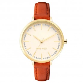 часовник,часовници,nine,west,nw,2554chhy,quartz,34,mm,woman,watch,orange,(golden,brown,grey)