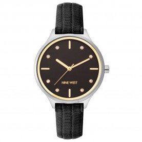 часовник,часовници,nine,west,nw,2557bkbk,quartz,34,mm,woman,watch,silver,(grey,black,black)