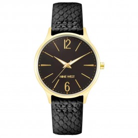 часовник,часовници,nine,west,nw,2560bkbk,quartz,40,mm,woman,watch,golden,(black,black,black)