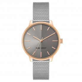 часовник,часовници,nine,west,nw,2669gyrt,quartz,35,mm,woman,watch,golden,(pink,grey,grey)