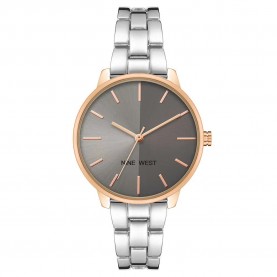 часовник,часовници,nine,west,nw,2683gyrt,quartz,34,mm,woman,watch,silver,(pink,grey,grey)
