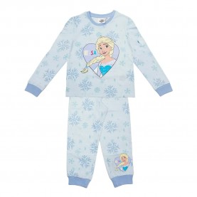 Пижама Disney Frozen long sleeve pyjama - Blue (Light Blue) пижама,детски,пижами,disney,frozen,long,sleeve,pyjama,blue,(light,blue)