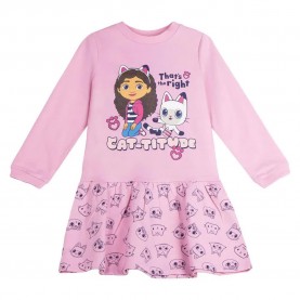 рокля,дамски,поли,и,рокли,universal,studios,gabby´s,dollhouse,long,sleeve,dress,pink,(pink)