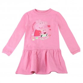 Рокля Peppa pig Peppa Pig long sleeve dress - Pink (Pink) рокля,дамски,поли,и,рокли,peppa,pig,peppa,pig,long,sleeve,dress,pink,(pink)