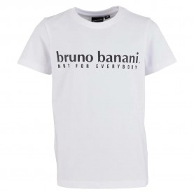 Тениска Bruno banani Basic Logo Print short sleeve T-shirt - White (White) тениска,мъжки,тениски,bruno,banani,basic,logo,print,short,sleeve,t,shirt,white,(white)