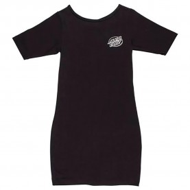 Рокля Santa cruz Oval Dot short sleeve dress - Black (Black) рокля,дамски,поли,и,рокли,santa,cruz,oval,dot,short,sleeve,dress,black,(black)
