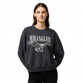 Блуза Wrangler 112370776 sweatshirt - Faded Black блуза,дамски,блузи,wrangler,112370776,sweatshirt,faded,black