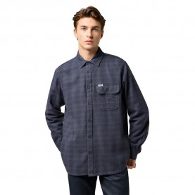 Риза с дълъг ръкав Wrangler 112371523 Relaxed Fit long sleeve shirt - Midnight Grey риза,с,дълъг,ръкав,мъжки,ризи,wrangler,112371523,relaxed,fit,long,sleeve,shirt,midnight,grey