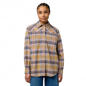 риза,с,дълъг,ръкав,дамски,блузи,дамски,ризи,wrangler,loose,western,relaxed,fit,long,sleeve,shirt,chai,tea