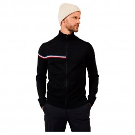 Блуза Rossignol Odysseus Merino full zip sweater - Black (Black) блуза,мъжки,пуловери,rossignol,odysseus,merino,full,zip,sweater,black,(black)