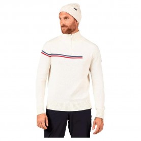 Блуза Rossignol Odysseus Merino half zip sweater - White (Nature White) блуза,мъжки,пуловери,rossignol,odysseus,merino,half,zip,sweater,white,(nature,white)
