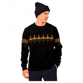 Блуза Rossignol Patterned CN sweater - Black (Black) блуза,мъжки,пуловери,rossignol,patterned,cn,sweater,black,(black)