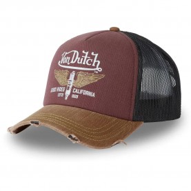 Шапка Von dutch VD/1/CT/CREW18 cap - Red (Burgundy) шапка,всички,шапки,von,dutch,vd,1,ct,crew18,cap,red,(burgundy)