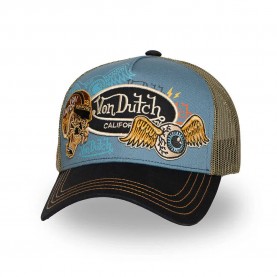 Шапка Von dutch VD/1/CT/PATCHES/10 cap - Blue (Blue) шапка,всички,шапки,von,dutch,vd,1,ct,patches,10,cap,blue,(blue)