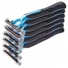 бръснене,gillette,blue,disposable,razor,6,units,blue