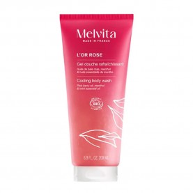 хигиена,тяло,melvita,l´or,rose,cooling,200ml,shower,gel,pink