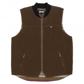 Елек Creature Work bonehead flame vest - Brown (Brown) елек,мъжки,жилетки,creature,work,bonehead,flame,vest,brown,(brown)