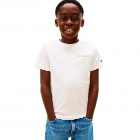 Тениска Tommy hilfiger Mini Corp short sleeve T-shirt - White (Ancient White) тениска,детски,тениски,tommy,hilfiger,mini,corp,short,sleeve,t,shirt,white,(ancient,white)