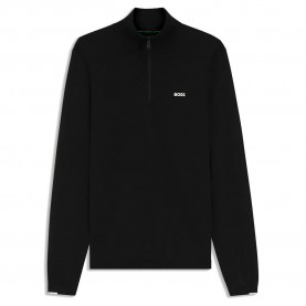 Блуза BOSS Ever X 10277214 sweater - Black (Black) блуза,мъжки,пуловери,дамски,пуловери,boss,ever,x,10277214,sweater,black,(black)