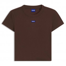 бебешка,тениска,дамски,тениски,hugo,baby,blue,short,sleeve,t,shirt,brown,(medium,brown)